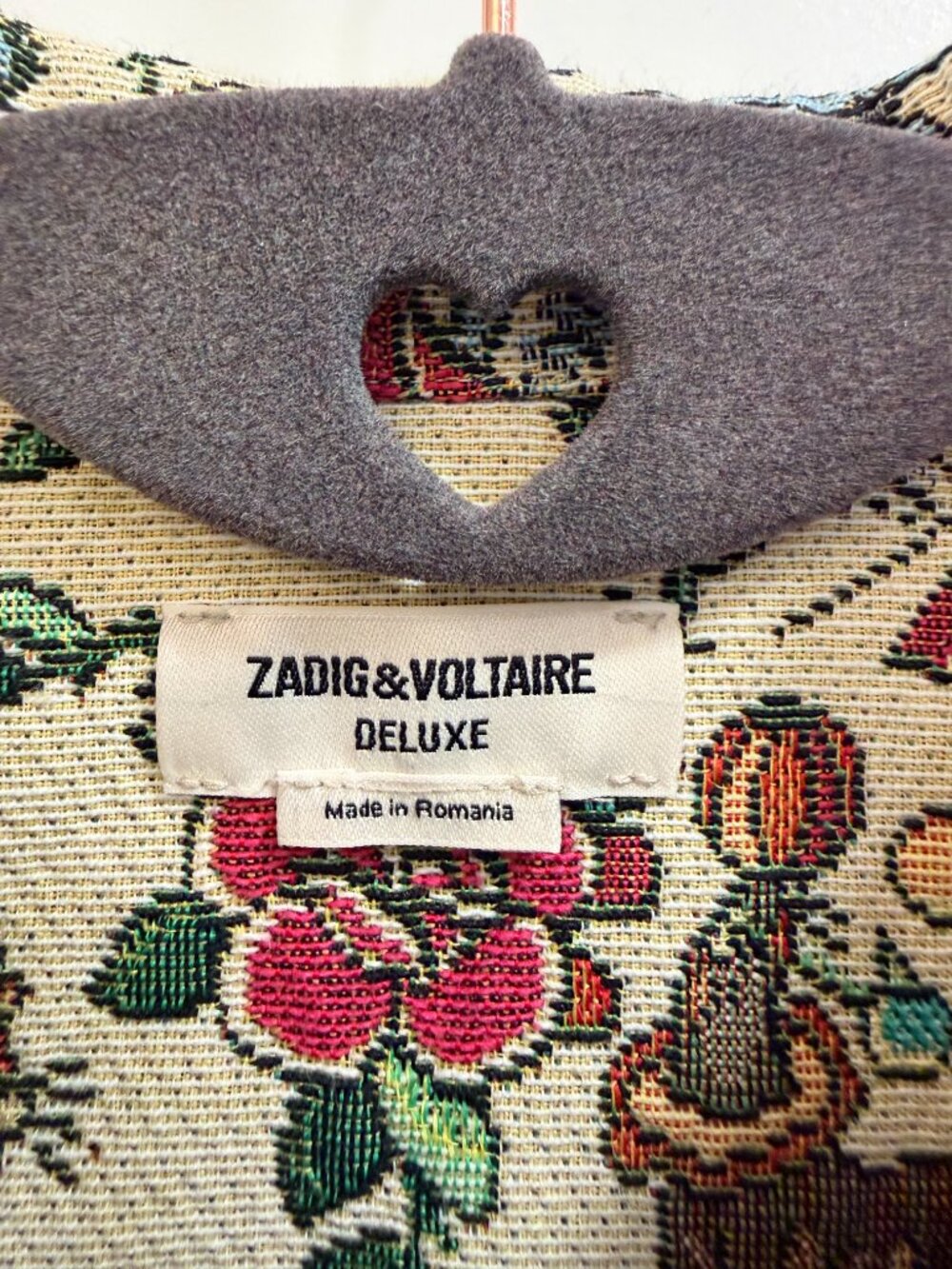 Zadig & Voltaire Kio Deluxe Tapestry Fringe Vest M - Picture 2 of 14